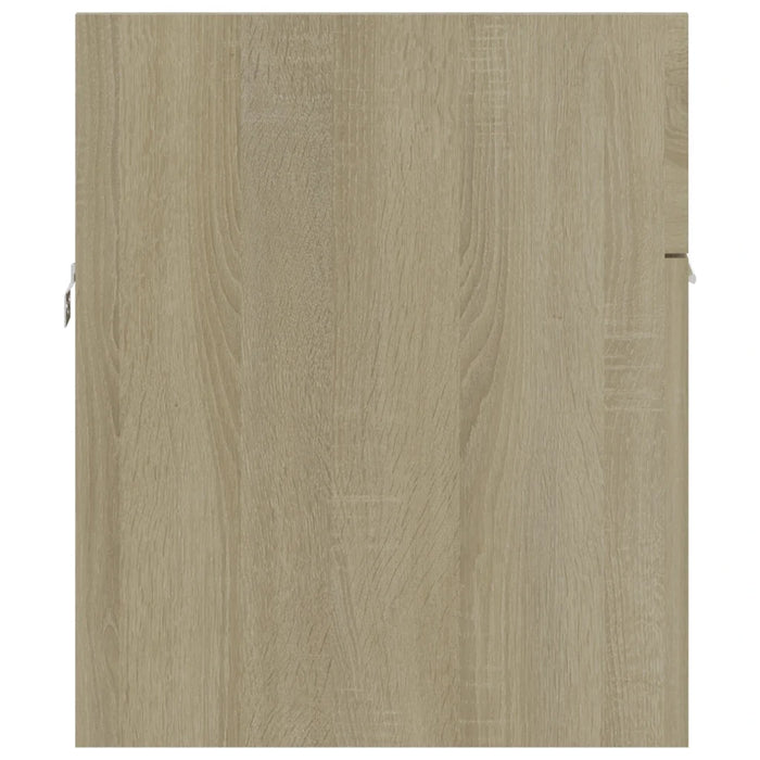 Set Mobili da Bagno 2 pz Rovere Sonoma in Legno Multistrato 804803