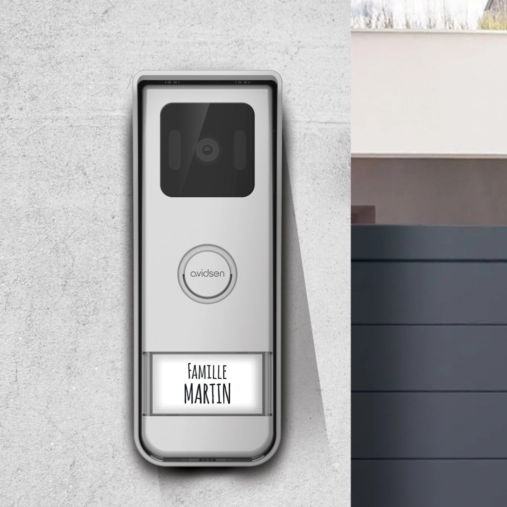 Videocitofono Wireless senza fili , Monofamiliare 7'' Elia Solar Wave con Pannello Solare - Avidsen