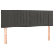 Testiera | Testata Grigio Scuro 144x5x78/88 cm in Velluto