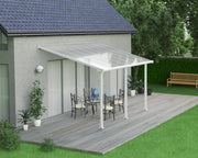 Pergola Addossata in Alluminio Olympia 3X4.3 m Bianco