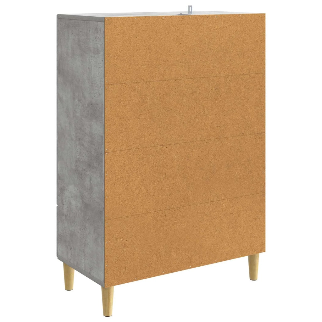 Credenza | Madia | Buffet da pranzo | Armadio da pranzo Grigio Cemento 66 x 34,5 x 95 cm Legno ingegnerizzato