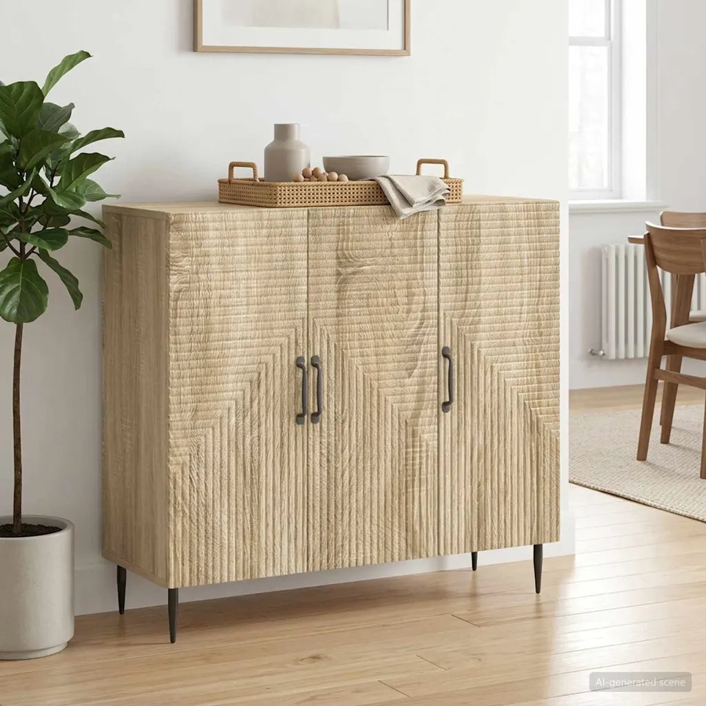 Credenza Rovere Sonoma 89 x 34,5 x 80 cm Legno ingegnerizzato 894877