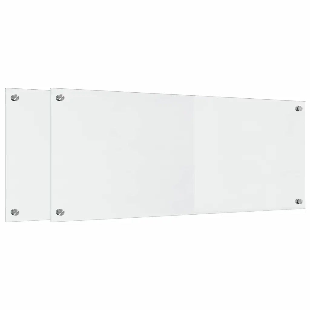 Schienale da cucina 2 pz Trasparente 100 x 40 cm CFW7635244