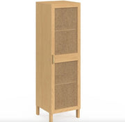Arredamento a 3 ante con 3 pannelli in legno e canna – alta qualità – materiale duraturo – design elegante – adatto per uso quotidiano – stile moderno – comfort e funzionalità