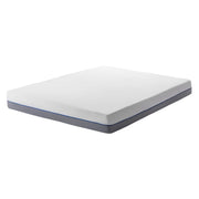 Materasso in Memory Foam Bianco con Tessuto Grigio Duro 140 x 200 cm