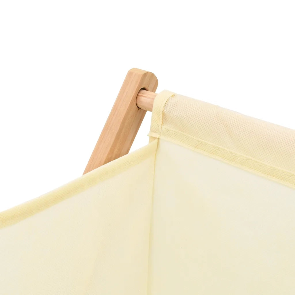 Portabiancheria in Legno di Cedro e Tessuto Beige 42x41x64 cm CFW4951017