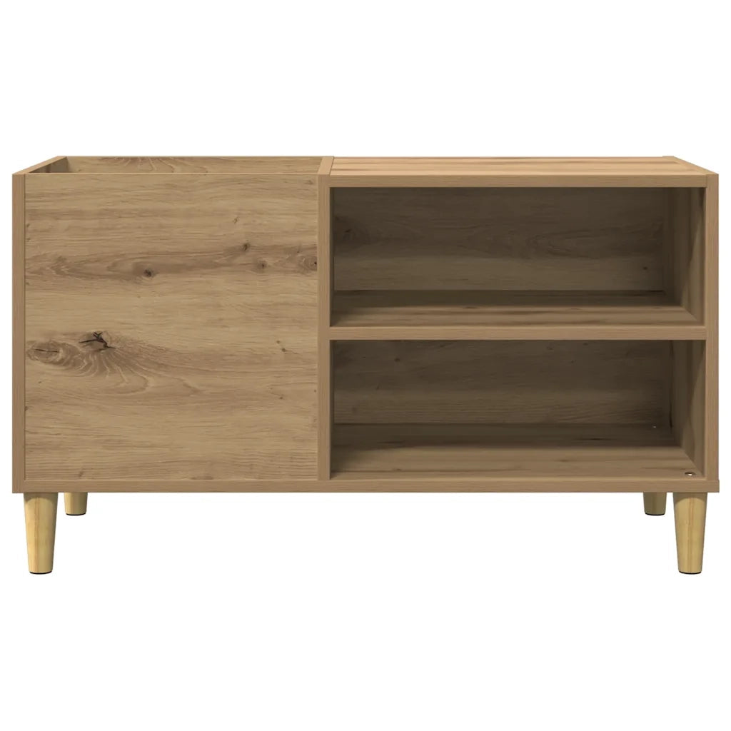 Mobile Porta Dischi Rovere Artigianale 84,5x38x48cm Multistrato