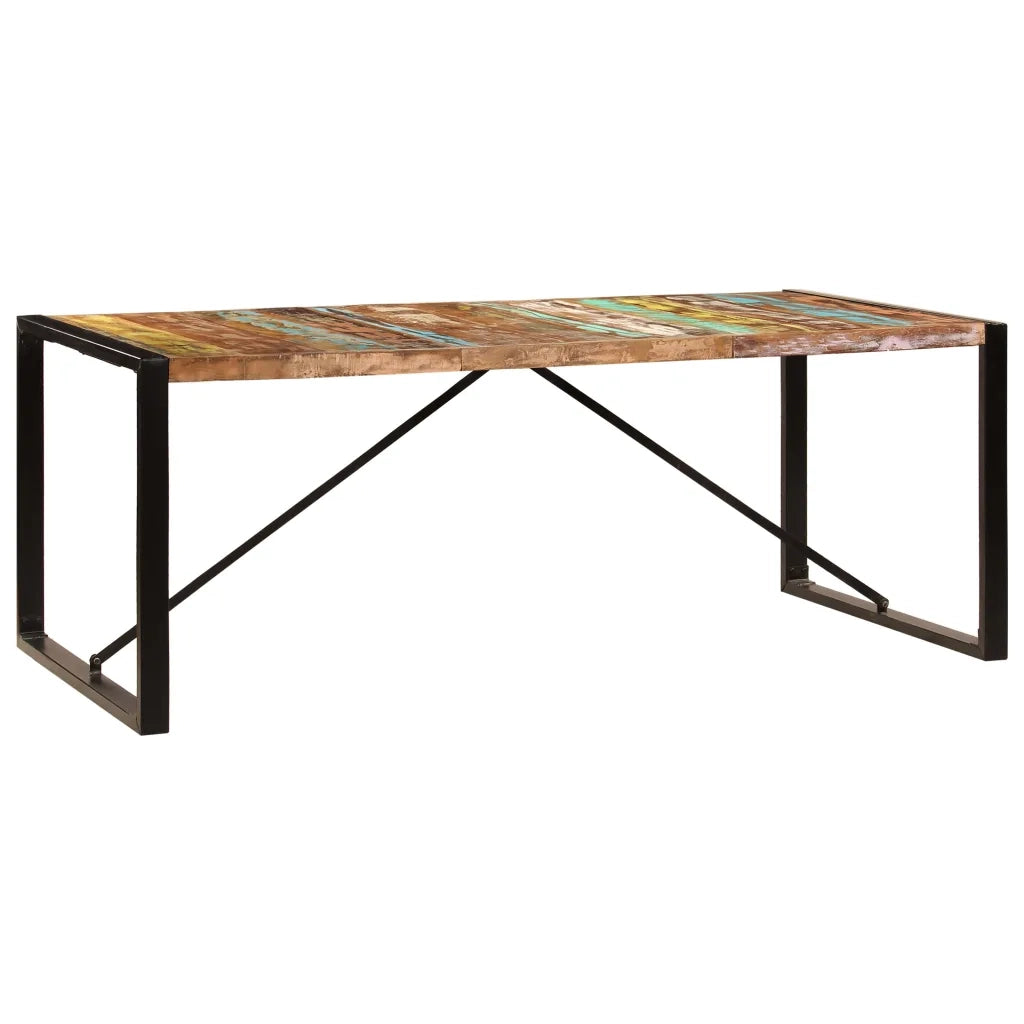 Tavolo da Pranzo 200x100x75 cm in Legno Massello di Recupero