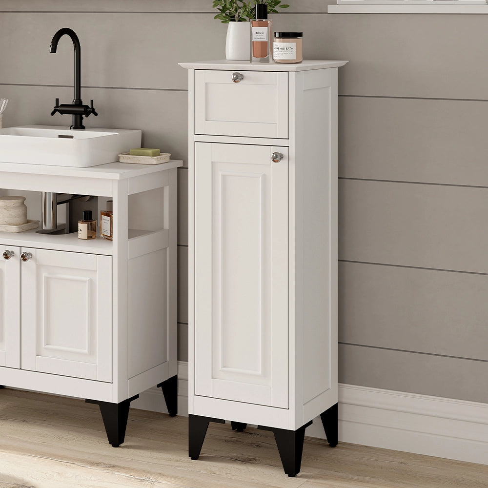 Vicco cassettiera da bagno Bianco 32 x 92 cm con cassetto