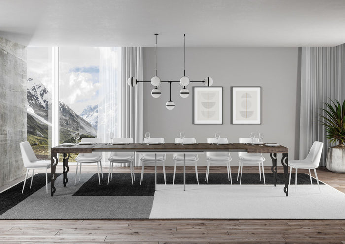 Tavolo Allungabile 160-420x90x77 cm Karamay Noce