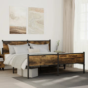 Giroletto senza Materaso in Metallo Rovere Fumo 183x213 cm 3301388