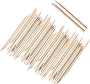 Strumento per unghie in legno - 200 pezzi - Arancione - Arte delle unghie - Manicure - Nail art - Fai da te - Multifunzionale.