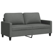 Divano | Divano da soggiorno | Sofa a 2 Posti Grigio Scuro 140 cm in Tessuto
