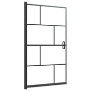 Box doccia parete divisoria per vasca parete divisoria per doccia box doccia per vasca accessorio per il bagno arredamento per la casa ESG 80 x 140 cm nero 02_0002022