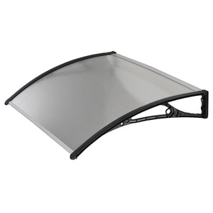 Pensilina Tettoia in Policarbonato Alveolare Trasparente 100x60 cm