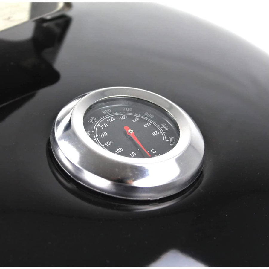 Barbecue a Carbone Carbonella Ø57 cm con Ruote Ketty Nero