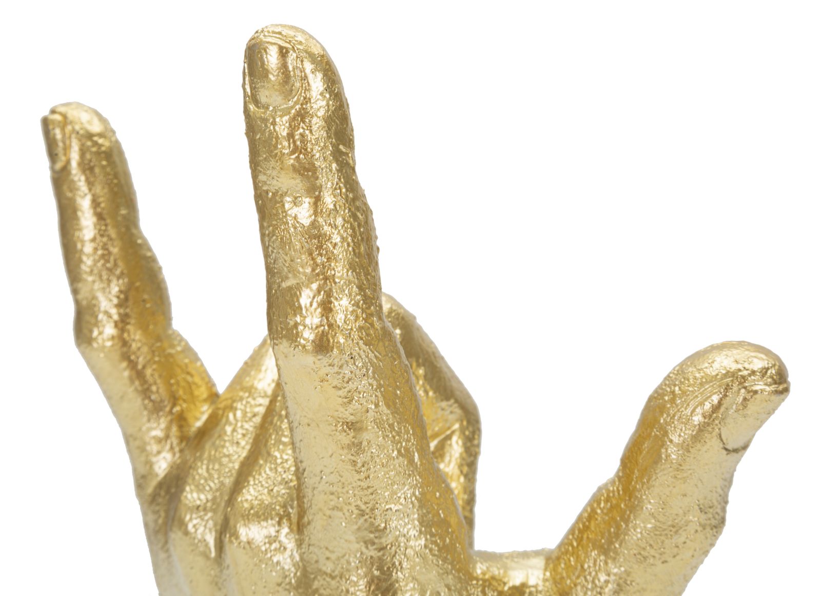 Statua Mano "Yeah" 14,5x23x7 cm in Poliresina Oro
