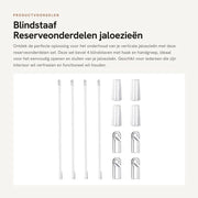 Componente di sostegno per tende a rullo 4 pezzi - Parti di ricambio - Apripieghe per tende a rullo - Materiale: plastica - Translucido - Incluso gancio e maniglione - Stanghe per tende a rullo