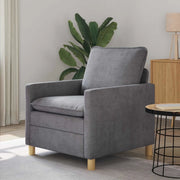 Divano Grigio Chiaro 76 x 81 x 87,5 cm Poliestere