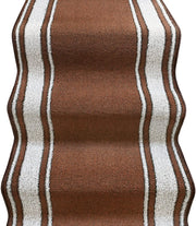 Tappeto Scala Passatoia Ingresso Corsia Scale Antiscivolo Stile Classico Marrone 67x700 cm