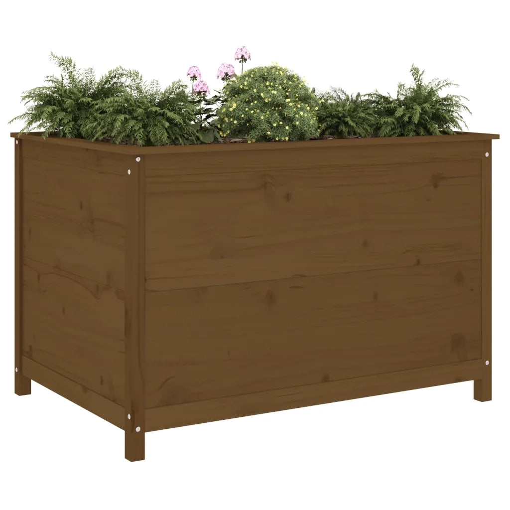 Fioriera Rialzata Giardino Ambra 119,5x82,5x78cm Massello Pino 825313