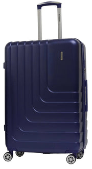 Trolley Valigia Grande Rigida in ABS 4 Ruote TSA Ravizzoni Titanio Blu