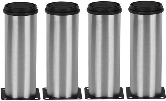Corone d'oro - Supporti per mobili regolabili - Supporti per mobili in acciaio inossidabile 50x150mm - Robusti e duraturi - Multifunzionali - Adatti per mobili - 4 pezzi