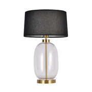 Lampada da tavolo Amur trasparente oro E27 Light Prestige