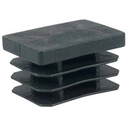 PUNTALE INTERNO RETTANGOLARE ALETTATO - PE NERO MM 50X100- 20 pezzi