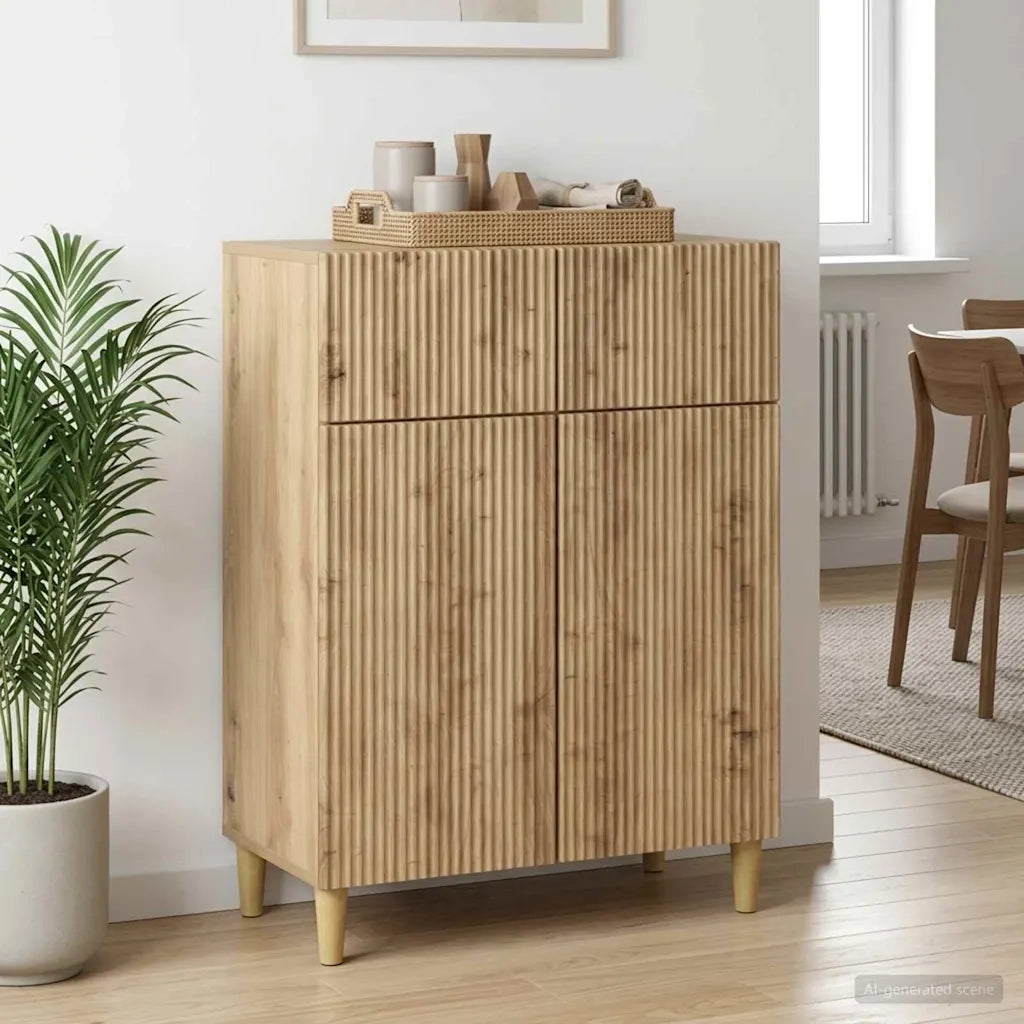 Credenza con cassetto Rovere Artigianale 66 x 34,5 x 90 cm 894644
