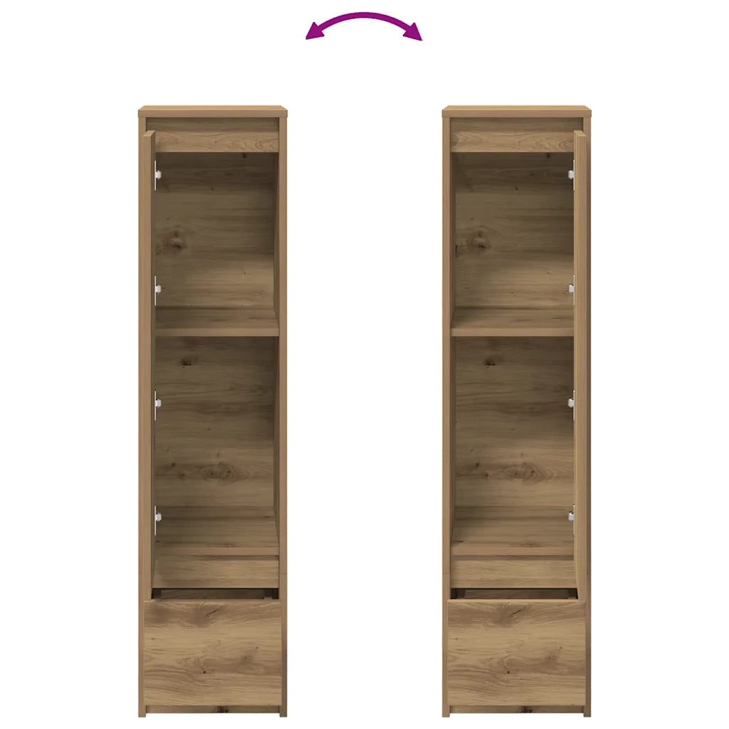 Credenza-Buffet-Armadio da cucina Alta Rovere Artigianale 29,5x34x119,5 cm in Truciolato