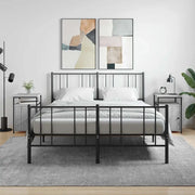 Comodini 2 pz-Set di 2 Tavolino da notte Grigio Sonoma 40x42x60 cm in Legno Multistrato 896233