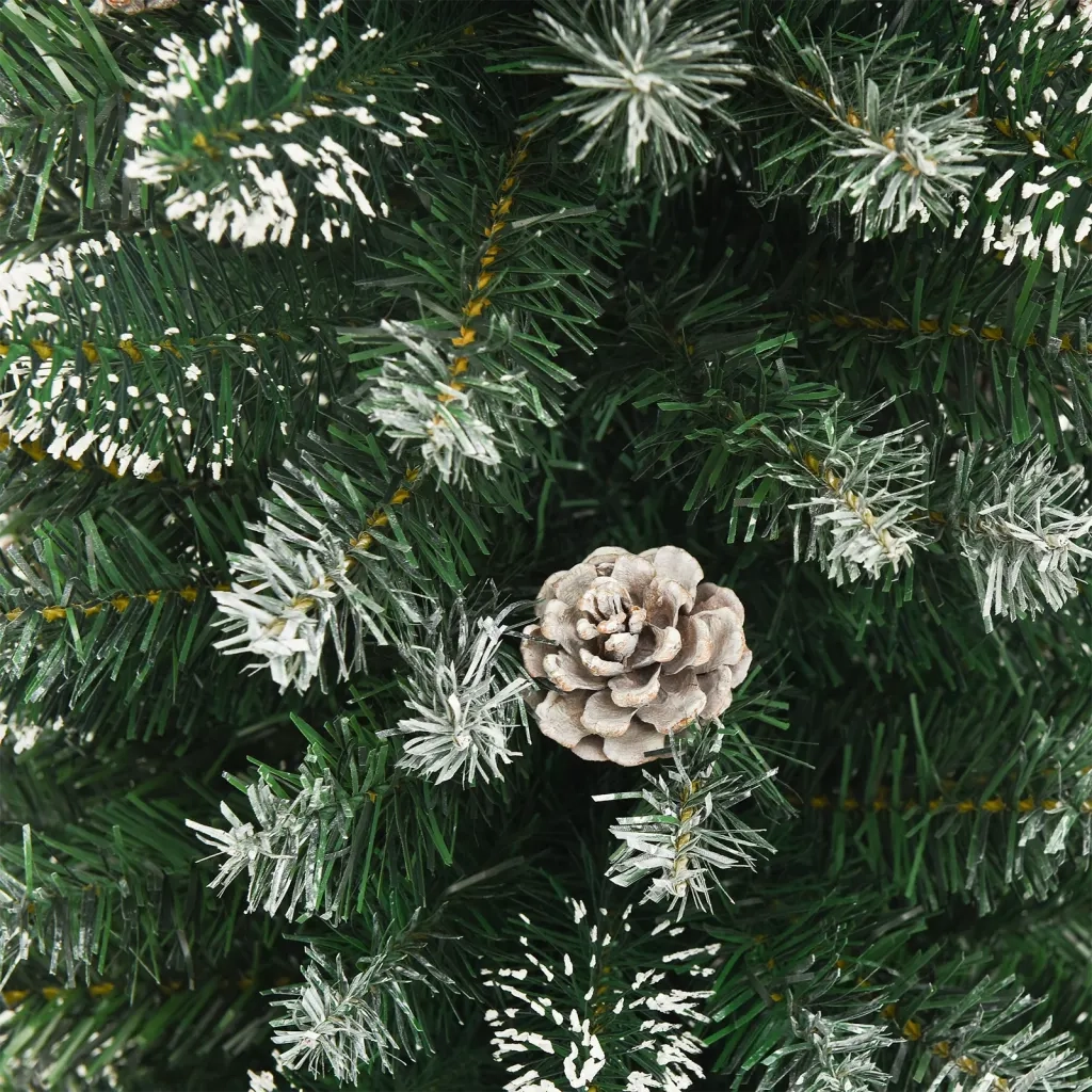 Albero di Natale Artificiale Sottile con Base 240 cm PVC cod mxl 58240