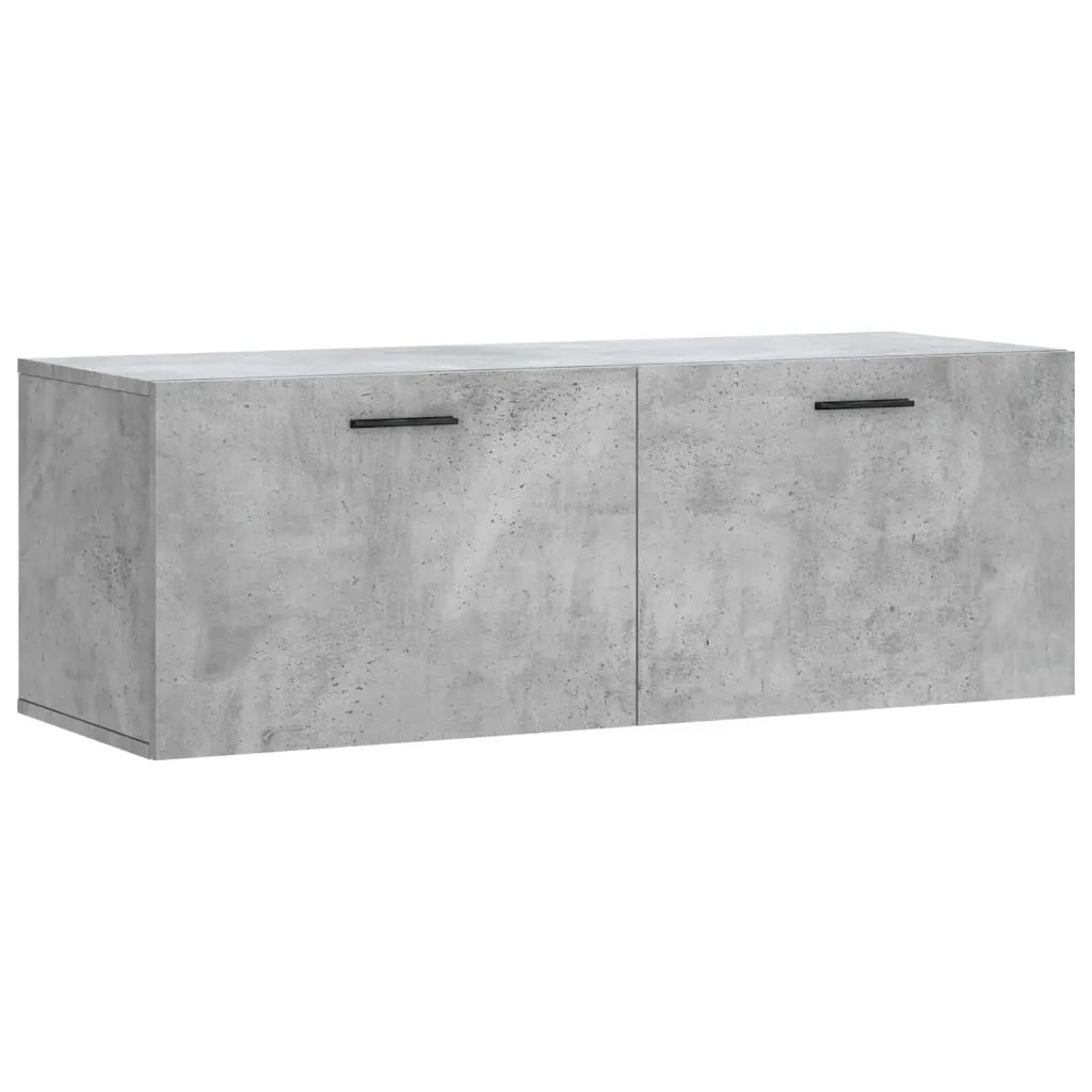 Mobile a Parete Grigio Cemento 100x36,5x35 cm Legno Multistrato 830152