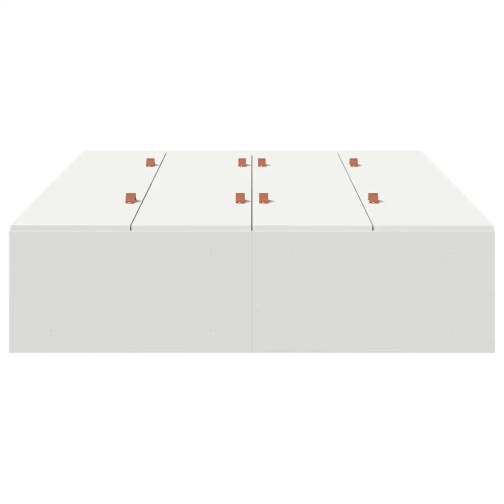 Struttura letto con contenitore-Giroletto con contenitore Bianco 120 x 200 cm 954797