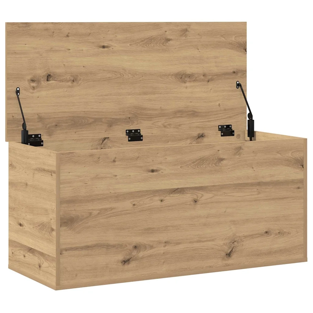Scatola di Stoccaggio rovere artigianale 100 x 42 x 46 cm CFW1348719