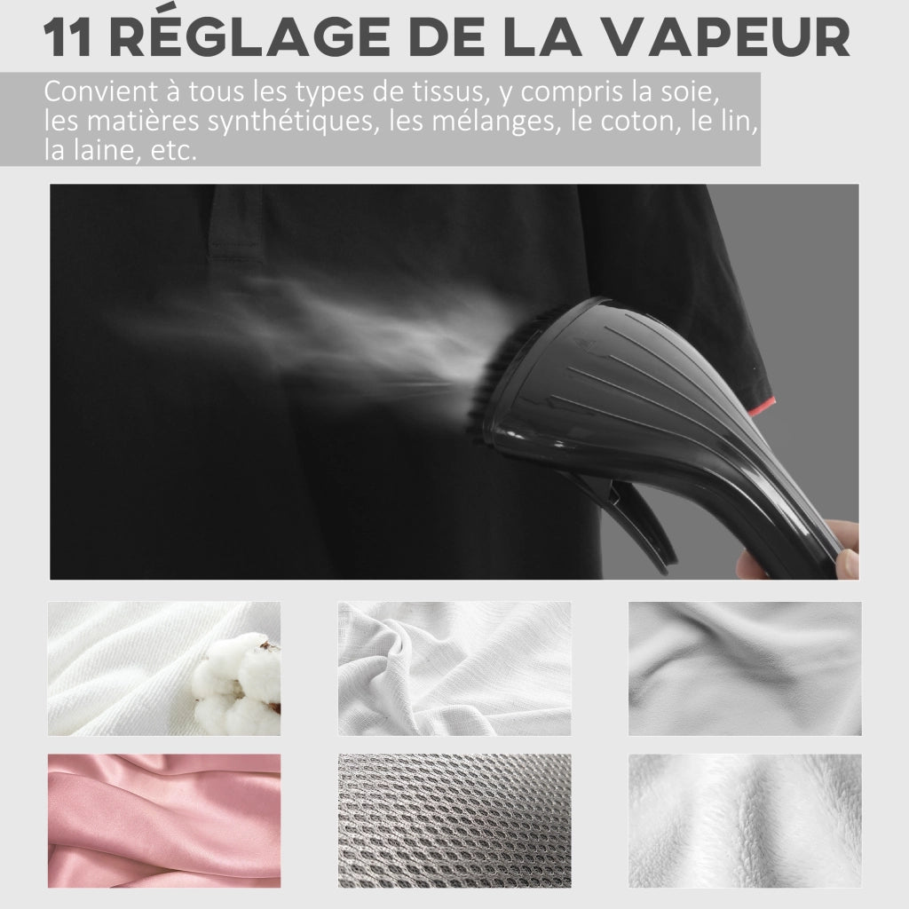 Stira a Vapore 1950W 32g/min ¨C zephmum ¨C Nero, 2L