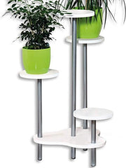 Stand per fiori con pannelli di spazzolato a base di spata - griglia per fiori etagère 645 x 725 x 46 cm