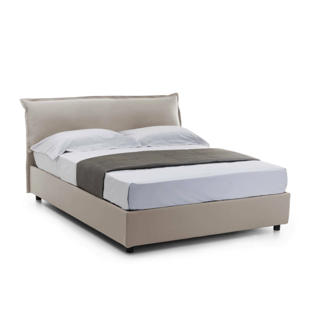 Letto Matrimoniale Andyymion, Letto Matrimoniale Sfoderabile Made in Italy, Grigio