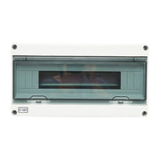 Pannello portafusibili da superficie 1 fila, 18 moduli 365x280x110mm IP65