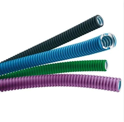 Tubo corrugato cavi elettrici pieghevole pvc autoestinguente *** diametro 25 millimetri, colore viola, lunghezza metr...