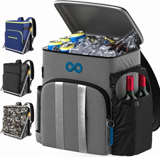 Portatile isolanti per contenitori, mantiene freschi fino a 54 contenitori per 24 ore - zaino per cibo e bevande - ideale per spiaggia, escursioni e auto