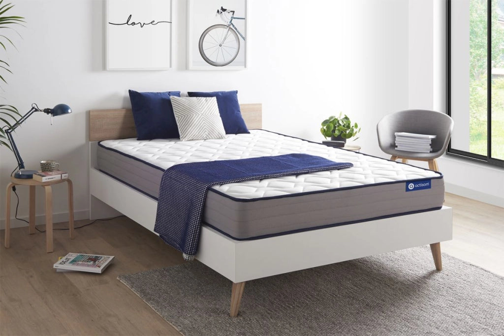 Materasso matrimoniale Actilatex form 140x210cm - Spessore : 22cm - Lattice e memory foam - Rigido