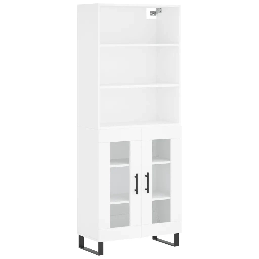 Credenza Bianca 69,5x34x180 cm in Legno Multistrato 3189341