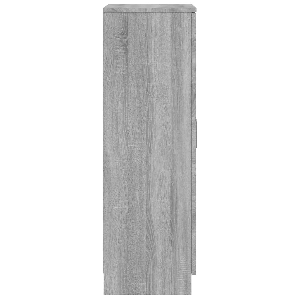 Scarpiera Grigio Sonoma 55x35x108 cm in Legno Multistrato 342669