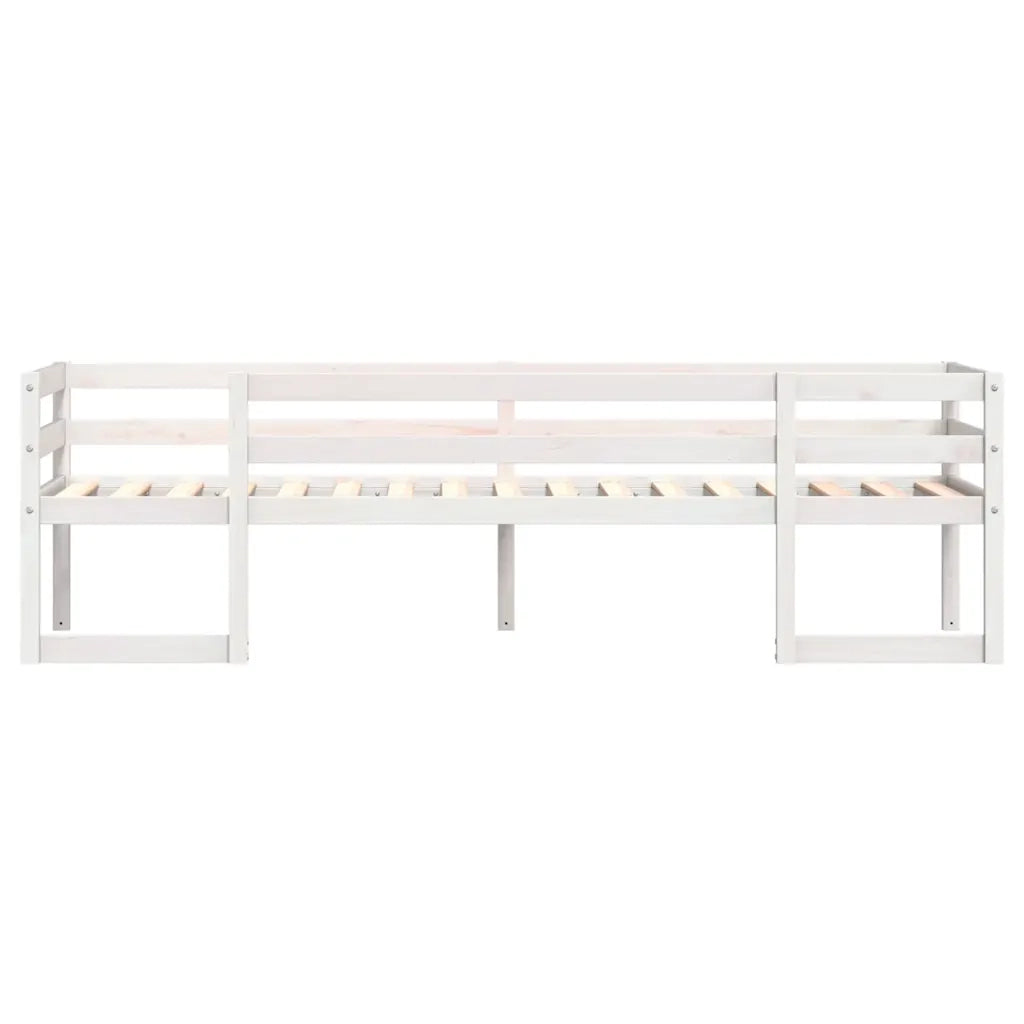 Giroletto per Bambini-Struttura Letto Bambini Bianco 75x190cm in Legno Massello di Pino