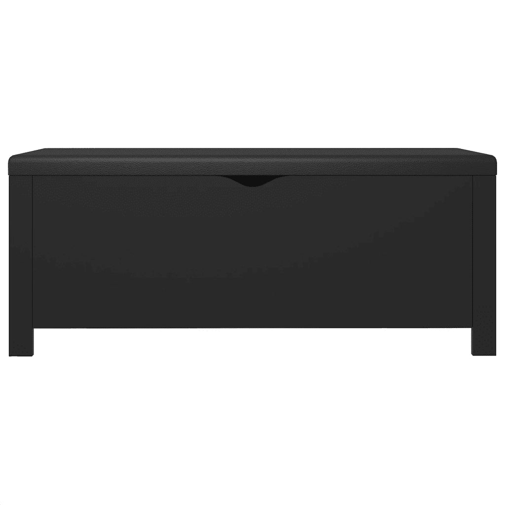 Cassapanca con Cuscino Nera 105x40x45 cm in Truciolato cod mxl 58779