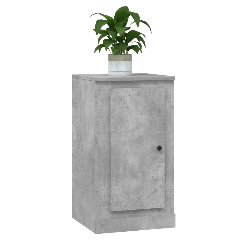 Credenza Grigio Cemento 37,5x35,5x67,5 cm in Legno Multistrato