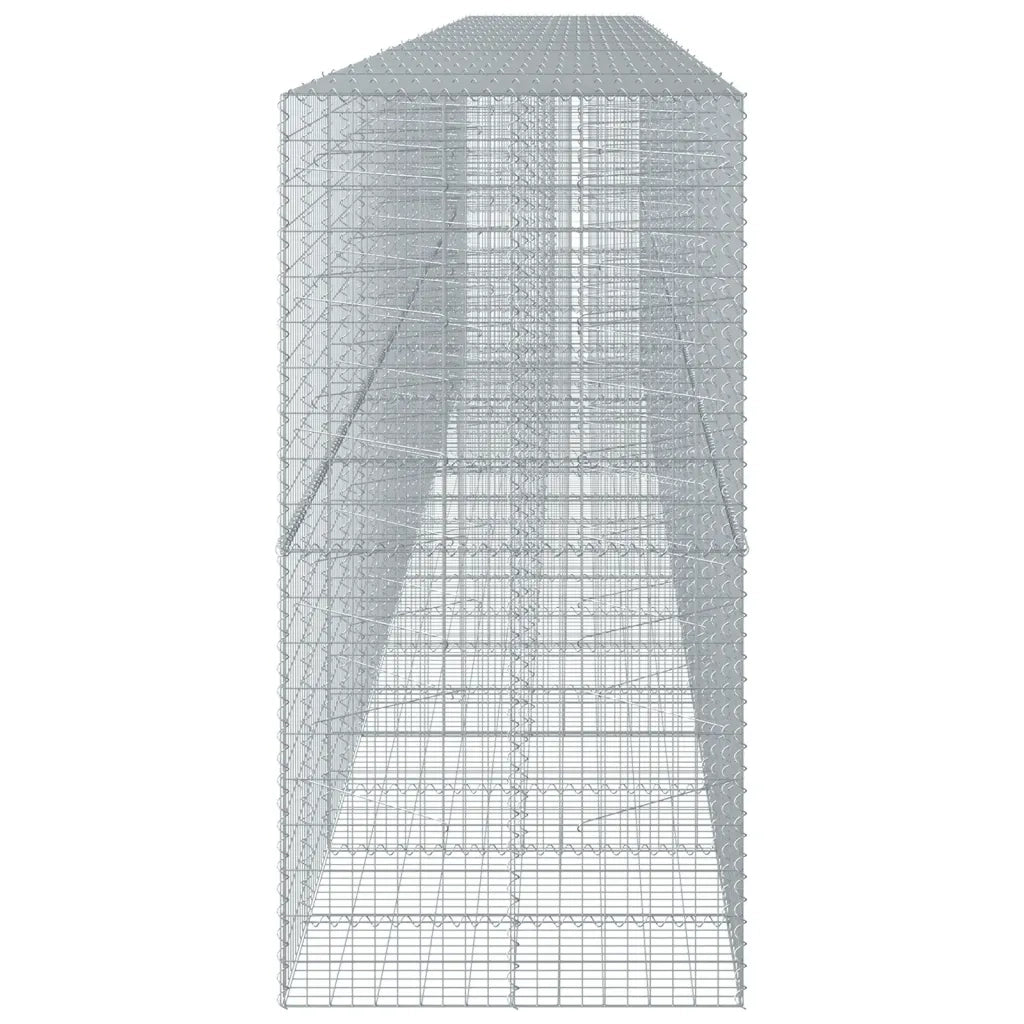 Cesto Gabbione con Copertura 950x100x200 cm in Ferro Zincato