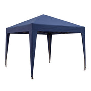 Gazebo richiudibile 3x3 pieghevole a fisarmonica automatico mercato tenda con sacca colore blu
